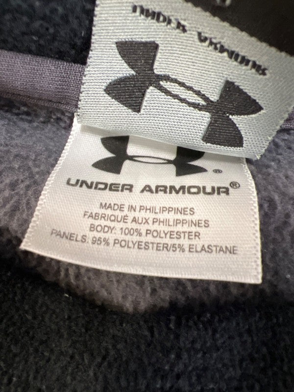 Under Armour Men's Gray/Black Fleece Logo Pullover Sweatshirt - XXL image 4