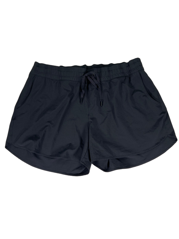 Eddie Bauer Women's Black Tie Waist Unlined Activewear Shorts - L