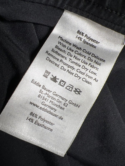 Eddie Bauer Women's Black Tie Waist Unlined Activewear Shorts - L image 4