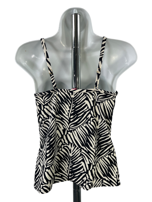 Victoria's Secret Women's Black/White Tankini Swimsuit Top - 34B image 2