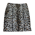White House Black Market Women's Beige/Black Leopard Midi Pencil Skirt - 10