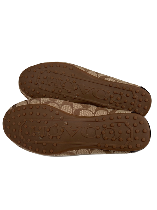Coach Women's Brown Fortunata Patent Leather Logo Slip On Loafers - 38.5/US 8.5 image 8
