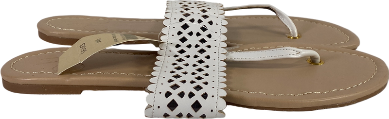 NEW Coldwater Creek Women’s Ivory/Beige Saint Tropez Sandals - 9 image 2