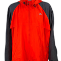 adidas Men's Orange Mesh Lined Long Sleeve Windbreaker Jacket - 2XL