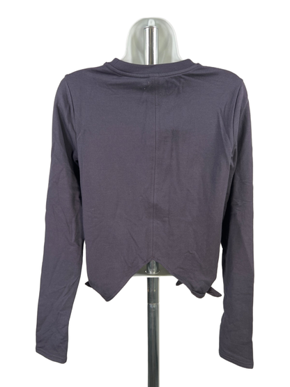 Athleta Women's Dark Purple Samsara Side Tie Sweatshirt - XS image 2