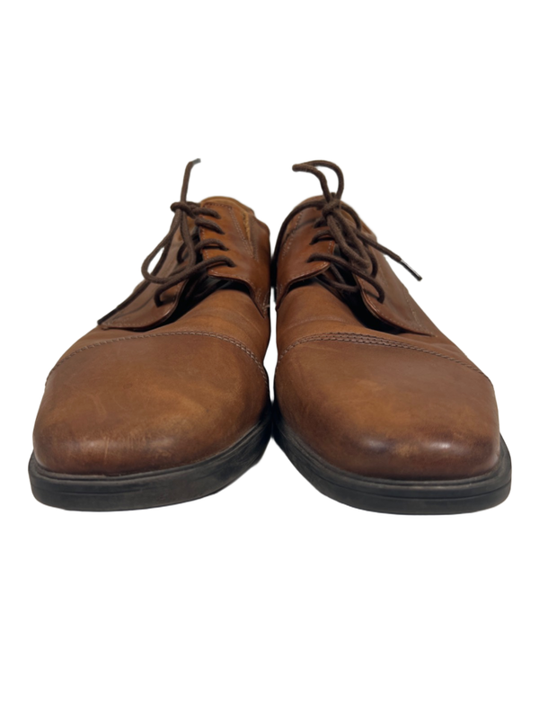 Clarks Collection Men's Brown Leather Oxford Dress Shoes - 12 image 2