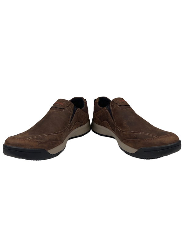Clarks Men's Brown Wave Walk Waterproof Slip On Shoes - 9.5 Wide image 6