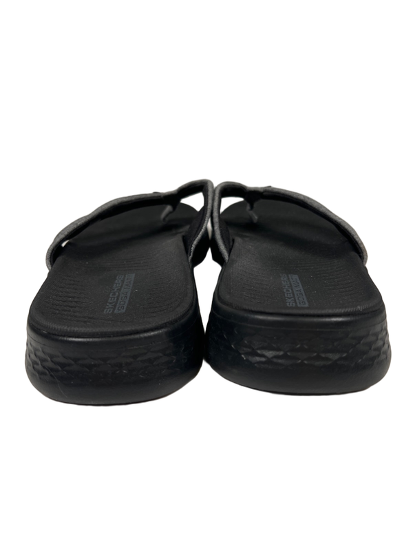 Skechers Women's Black/Gray Goga Mat Flip Flops - 10 image 4