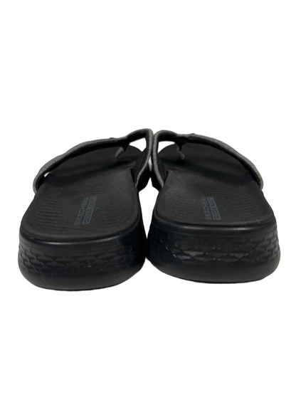Skechers Women's Black/Gray Goga Mat Flip Flops - 10 image 4