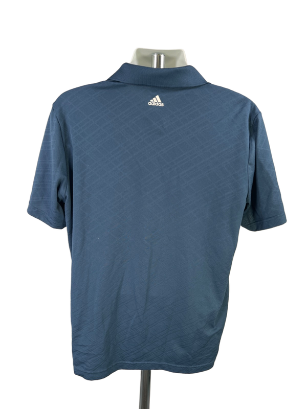 adidas Men's Blue Pure Motion Short Sleeve Athletic Golf Polo - L image 2