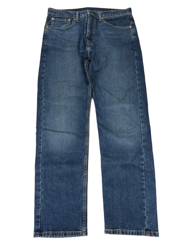 Levi's Men's Medium Wash 505 Regular Fit Denim Jeans - 34x32