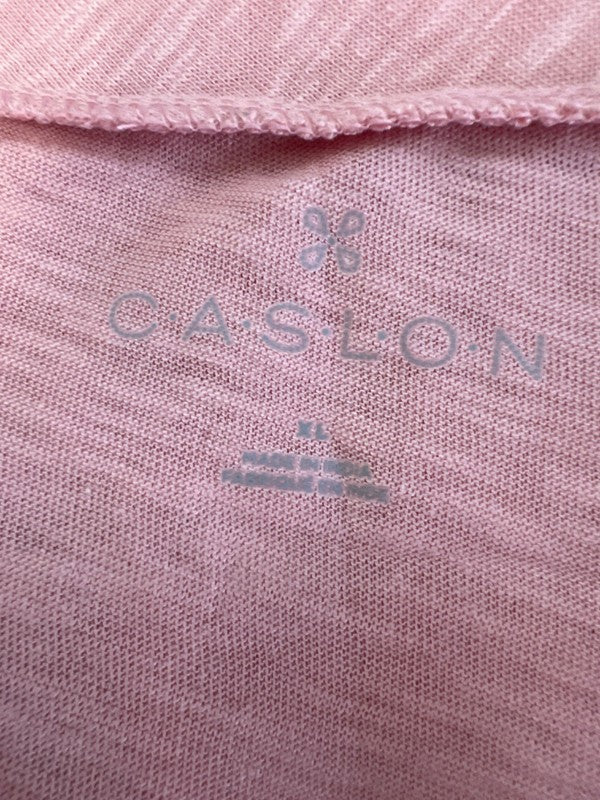 Caslon Women's Pink Pocket Front Scoop Neck Short Sleeve T-Shirt - XL image 3