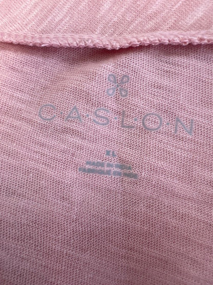 Caslon Women's Pink Pocket Front Scoop Neck Short Sleeve T-Shirt - XL image 3