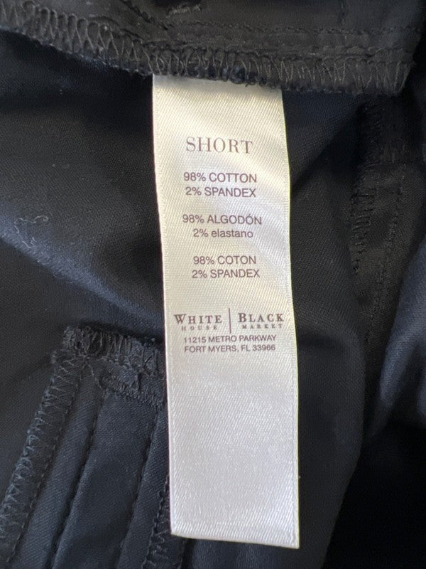 White House Black Market Women's Black Basic Cuffed Shorts - 10 image 4