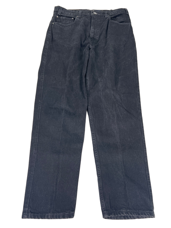 Levi’s Signature Men’s Black Relaxed Fit 54o Denim Jeans - 34x29