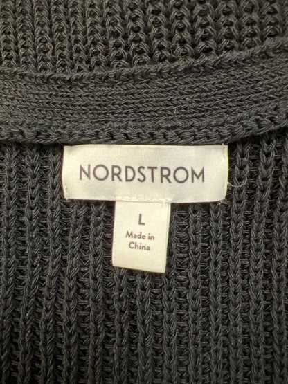 Nordstrom Women's Black Sleeveless Button Up Sweater Vest - L image 3