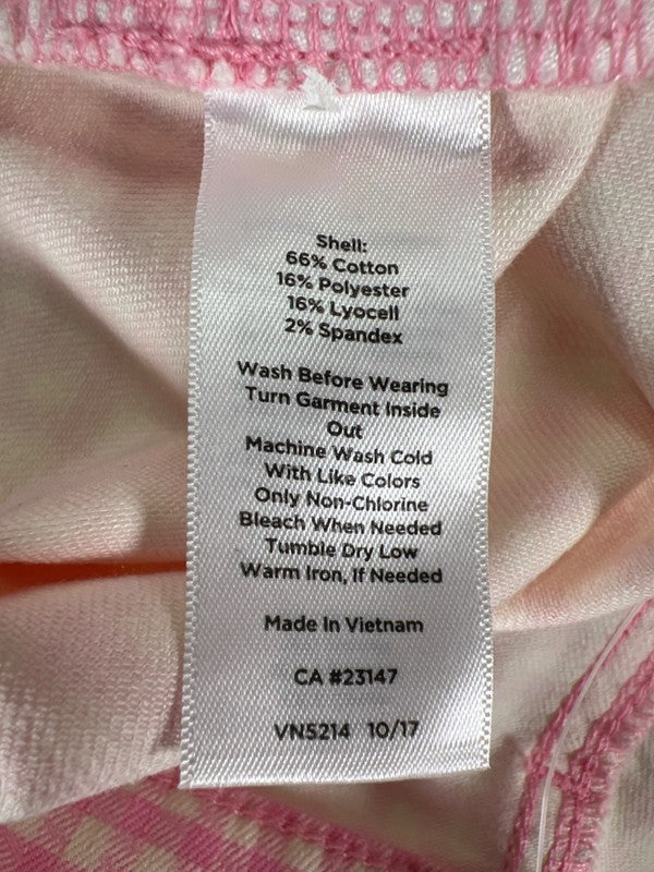 Talbots Women's Pink Checkered Denim Jean Skirt - 6 image 4