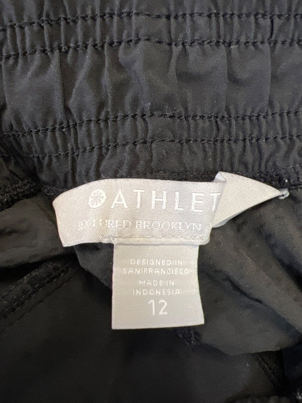 Athleta Women's Black Pull On Textured Brooklyn Tapered Jogger Pants - 12 image 3