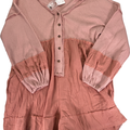 Fantastic Fawn Women’s Pink Waffle Knit Tunic Sweater - M