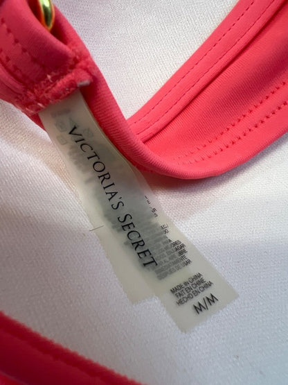 Victoria's Secret Women's Pink/Coral Triangle Bikini Swim Top - M image 3