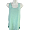 Victoria's Secret PINK Women's Blue Sleeveless Racerback Sleepwear Tank Top - L