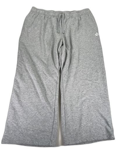 Nike Sportswear Women's Gray Club Fleece Wide Leg Sweatpants - Plus 2X