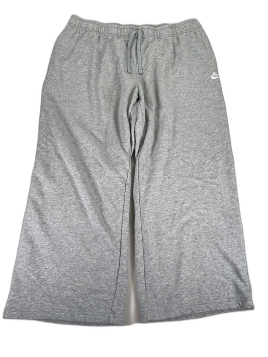 Nike Sportswear Women's Gray Club Fleece Wide Leg Sweatpants - Plus 2X