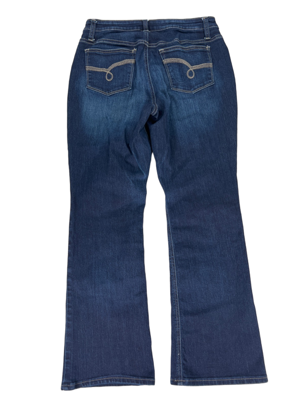 Lee Women's Dark Wash Riders Midrise Bootcut Denim Jeans - 8 Petite image 2