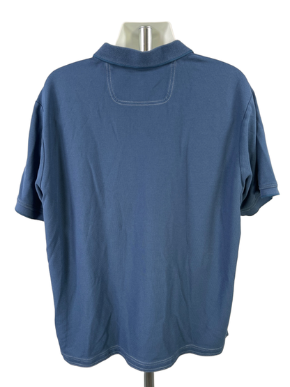 Tommy Bahama Men's Blue Short Sleeve Polo - 2XB Big image 2