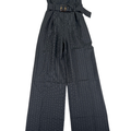 Monteau Women's Black Pinstripe Strapless Jumper - XS