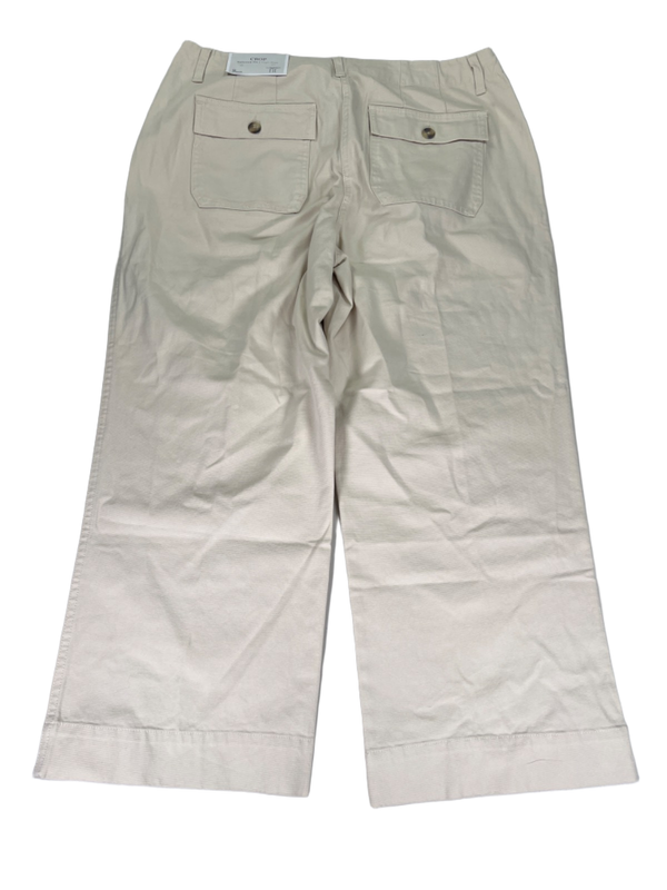 Christopher & Banks Women's Beige Relaxed Fit High Rise Cropped Ankle Pants - 12 image 2