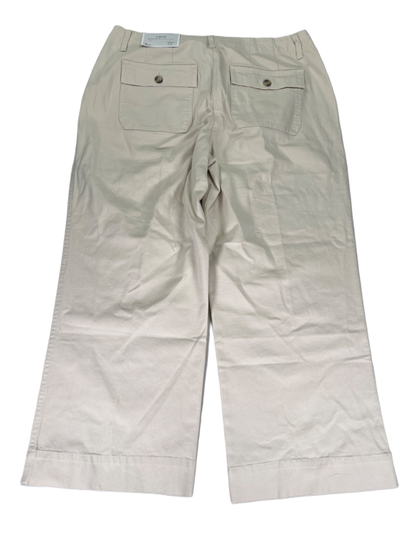 Christopher & Banks Women's Beige Relaxed Fit High Rise Cropped Ankle Pants - 12 image 2