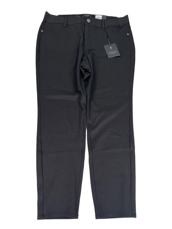 Simply Vera Women's Black Skinny Mid Rise Stretch Jegging Pants - L Petite