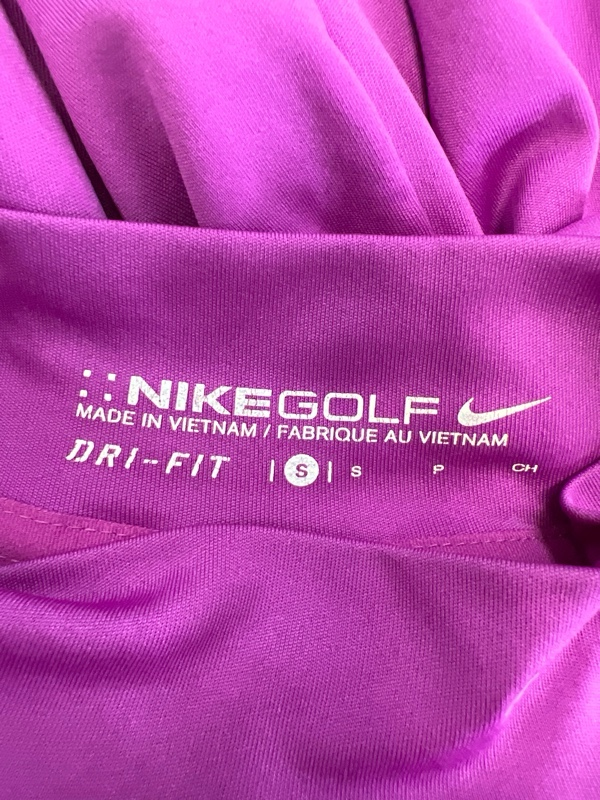 Nike Women's Purple Dri-Fit Long Sleeve Golf Athletic Shirt - S image 3