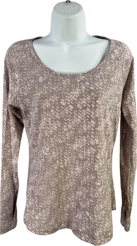 Lole Women’s Gray Long Sleeve Open Back Shirt - L