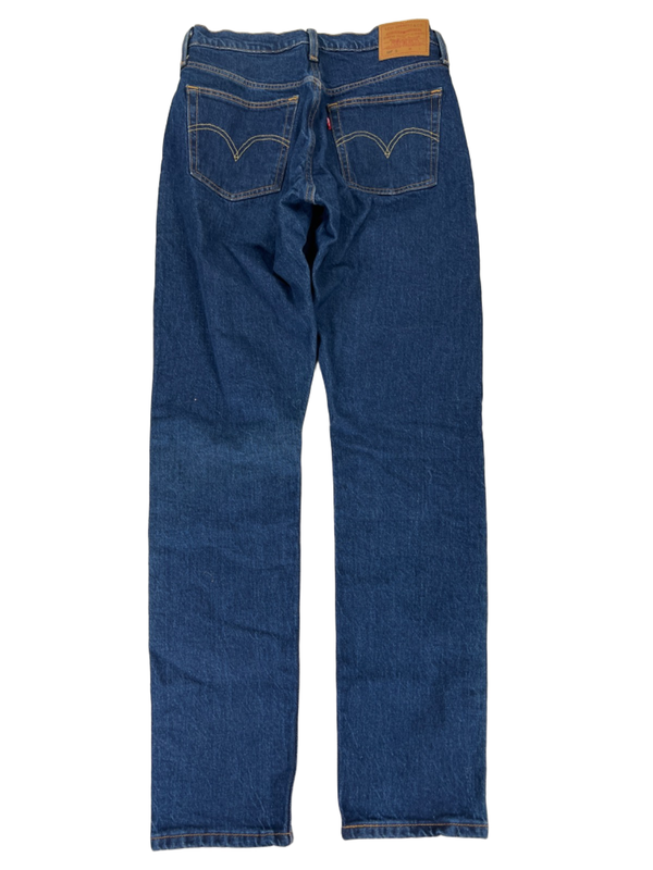 Levi's Women's Dark Wash 501 Skinny High Rise Button Fly Denim Jeans - 28x30 image 2