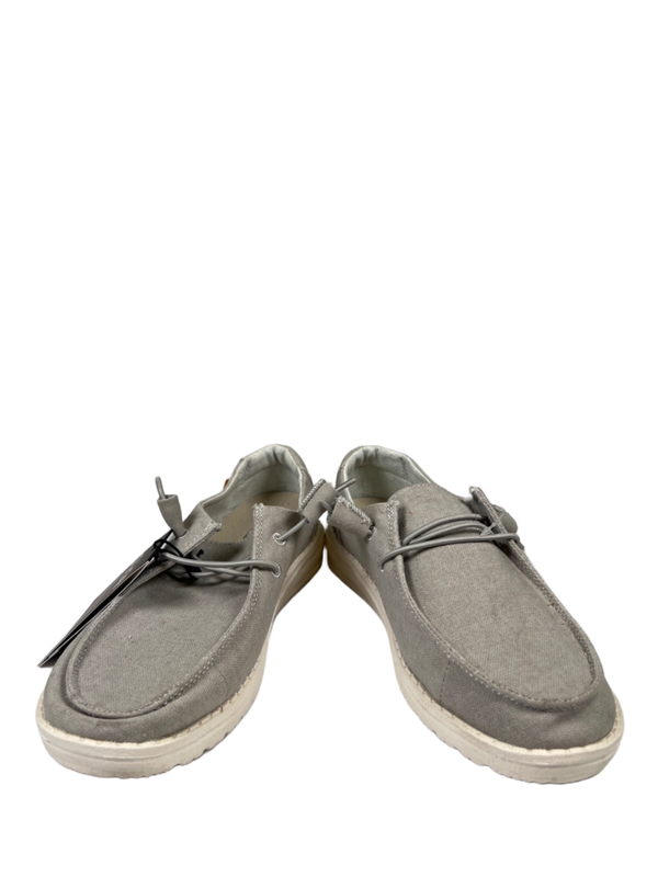 Hey Dude Women's Gray Canvas Wendy Slip On Shoes - 7 image 6