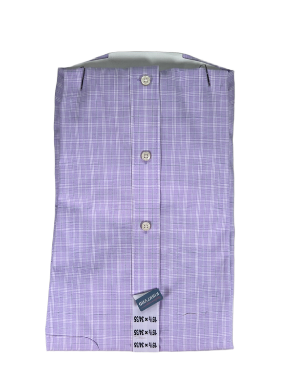 Kirkland Signature Men's Purple Traditional Long Sleeve Button Up Shirt - 15.5 image 2