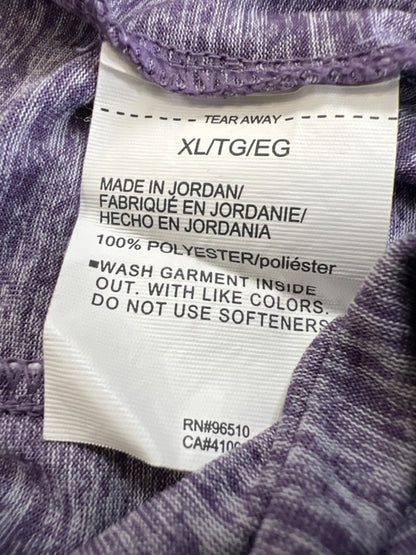 Under Armour Women's Purple Heather Tech Twist Pullover Hoodie Sweatshirt - L image 4