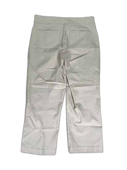 Tribal Women's Taupe/Beige Stretch Pull On Cropped Trouser Pants - 8 image 2
