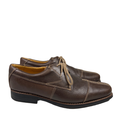 Sandro Moscoloni Men's Brown Leather Comfort Lace Up Derby Loafers - 9.5