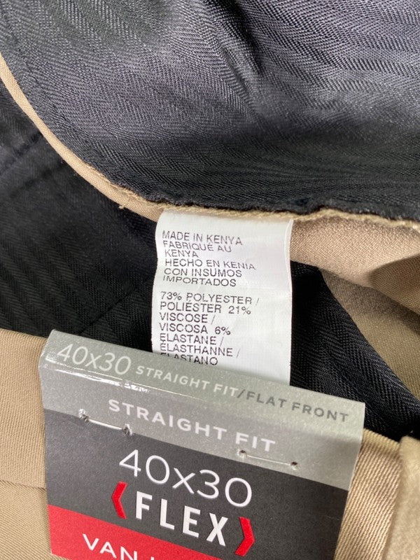 Van Heusen Men's Tan Straight Fit Flex Performance Pants - 40 image 4