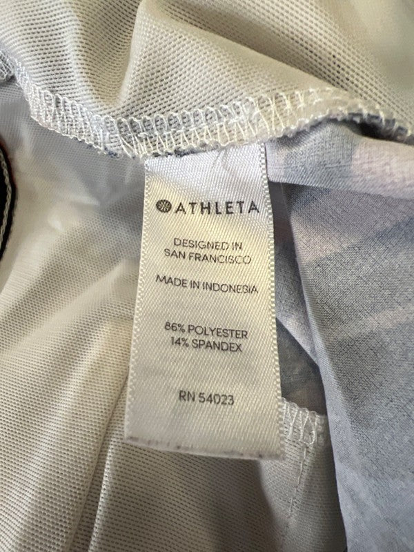 Athleta Women's Blue/Coral Hudson Board Snap Button Swim Shorts - 8 image 4