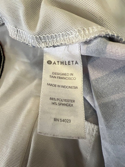 Athleta Women's Blue/Coral Hudson Board Snap Button Swim Shorts - 8 image 4