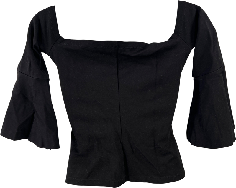 Alexis Women’s Black Bell Sleeve Fitted Blouse - XS image 2