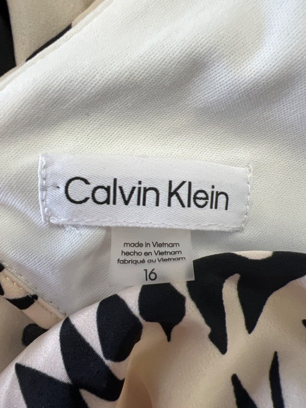 Calvin Klein Women's Brown V-Neck Sleeveless Midi Dress - 16 image 3