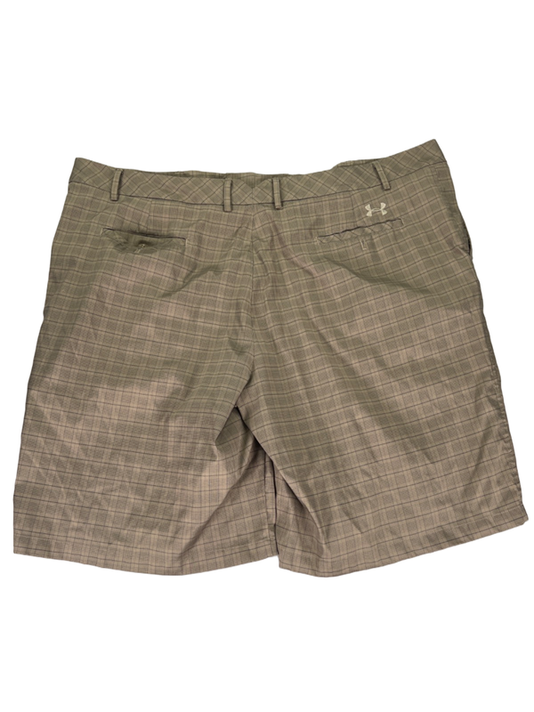 Under Armour Men's Beige Plaid Golf Shorts Polyester - 42 image 2