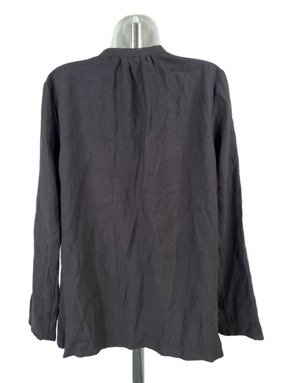 Nine West Women's Black Roll Up Sleeve Lightweight Jacket - M image 2