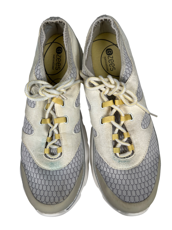 Naturalizer Bzees Women's Gray/Ivory Picnic Lace Up Casual Sneakers - 10 image 3