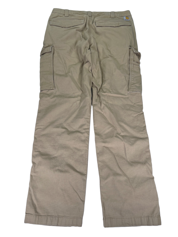 Carhartt Men's Tan Relaxed Fit Cargo Work Pants - 34x32 image 2